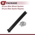 thumbnail image 5 of 20 Set 13G Bicycle Spokes 191mm Bike Wheel Spokes 304 Stainless Steel Black, 5 of 7