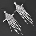 thumbnail image 4 of 1 par de hebillas para zapatos con cadena y borlas de diamantes de imitación, decoración para bolso, accesorios para prendas de vestir, estilo C, 2x7,3 cm, 4 of 5