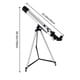 thumbnail image 3 of Telescopio astronómico de alta potencia y alta definición para observación de estrellas al aire libre., 3 of 9