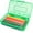 Green, variant on Plastic Pencil Box, Large Capacity Clear Pencil Case, 1 Pack Hard Pencil Case, Clear Crayon Box with Snap-tight Lid Stackable Design, Plastic Storage Box for Office Supplies, Gray