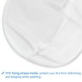 thumbnail image 6 of Uxcell 2Pack 7.9x7.9Inch Round Mesh Laundry Bags Bra Washing Bag for Underwear, White, 6 of 7