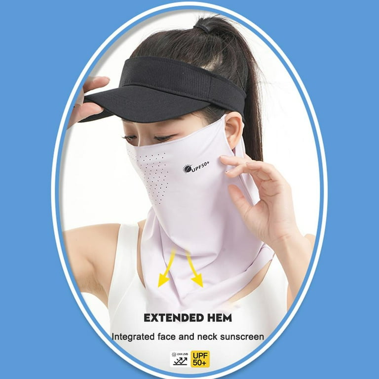 uvマスク Anti-UV Mask Breathable Ice Silk Full Face Sun Shade Cycling