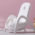 thumbnail image 2 of Iumwxz Portable Fan Multifunctional Portable Usb Charging Handheld Fan Mini Fan White Abs, 2 of 7