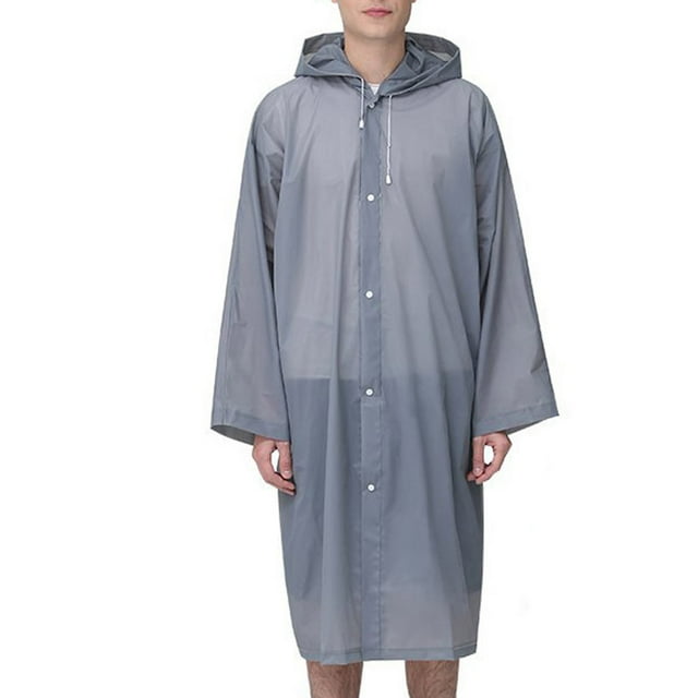 Imperméable Transparent Épais Unisexe pour Adulte Voyage Extérieur Mode Équipement de Pluie