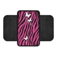 thumbnail image 2 of Yuyamidu Pink Zebra Stripe Car Armrest Cover Cushion Pad Accessories Butterfly Auto Center Console Cover Pad Stylish Car Center Console Armrest Cover Fit for Most Vehicles, 2 of 7