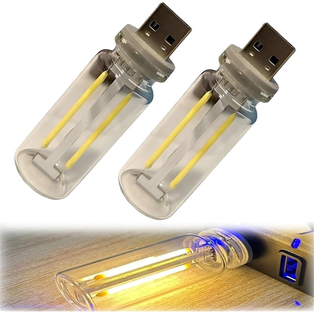 Lámparas de ambiente para interiores de inspiración retro, lámparas de noche retro para coche con USB, luces de ambiente para interiores de coche, lámparas retro para coche, bombillas para coche, luz