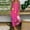Hot Pink, variant on Munlar Yoga Jumpsuit,Printing Cotton Hemp Long Trousers Pocket Overalls Casual Rompe Christmas Jumpsuit for Women
