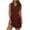 Wine, variant on Erwazi Womens Short Sleeve Mini Dresses Summer Casual V Neck Tiered Swing Flowy Dress with Pockets