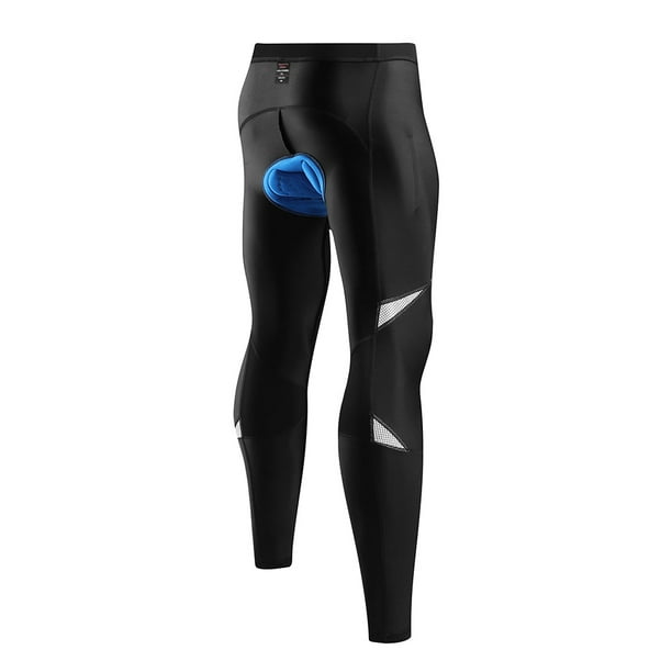 Men's Reflective Bicycle Pant Gel Padded Cycling Compression