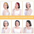 thumbnail image 6 of LEORX 6Pcs Assorted Color Elastic Headband Moisture Absorbing Hair Accessories, 6 of 8