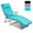 Turquoise, variant on Costway Outdoor Folding Chaise Lounge Chair w/Cushion Black