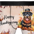 thumbnail image 4 of Happy Thanksgiving Rottweiler Welcome Thankful Fall Autumn Pumpkin All Over Print Boxer Briefs Underwear for Men Dad Rottie Dog Lover Gifts Idea - 02021, 4 of 6