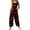 Wine, variant on Fgvctg Valentine's Day Women's Jumpsuit Wide Leg Pant Trendy Love Heart Print Overalls Sleeveless Rompers Spaghetti Straps Jumpsuits Oversized Bib Overalls Sprimg Clothes With Pockets Red 4XL