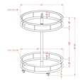 thumbnail image 5 of Furniture of America Hargrove Round Serving Cart, 5 of 5