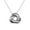 White Gold, variant on Ashley 18k White Gold Plated Knot Pendant Necklace, Gift for Women