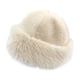 thumbnail image 5 of Sombrero cosaco para mujer, sombrero de cubo, sombrero de felpa de invierno para viajes, esquí, camping, al aire libre. Beige, 5 of 8