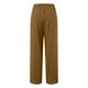 thumbnail image 5 of Pantalones palazzo de lino de cintura alta y pierna ancha - Pantalones de playa fluidos con cordón y bolsillos, tallas S-XXXL, 5 of 6