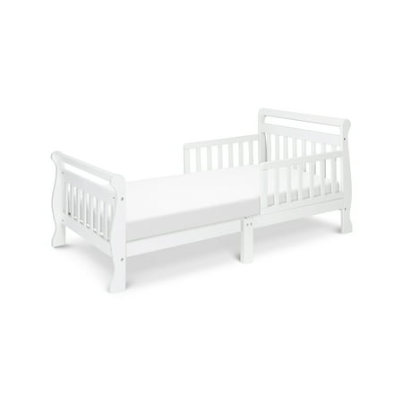 DaVinci Sleigh Toddler Bed, Multiple Finishes, With Bed Rails