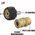 thumbnail image 2 of M22 Washer Swivel Adapter Set 14Mm 15Mm Quick Connect To 1/4" 3/8" Accessory, 2 of 2
