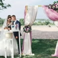 thumbnail image 4 of Wedding Arch Backdrop Stand 10FT x 7FT Heavy Duty Square Metal Frame, Stable Adjustable Pipe & Drape Kit, Easy Assembly for Wedding Ceremony Birthday Party Baby Shower Photobooth Decoration (Gold)), 4 of 12
