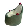 thumbnail image 1 of Sofá de casa de muñecas a escala 1/12, accesorios para casa de muñecas, juego de simulación, sofá pequeño hecho a mano, bricolaje Verde, 1 of 7