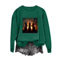 thumbnail image 6 of Jsaierl Halloween Sweatshirts for Women Cute Witch Graphic Pullovers Vintage Classic Crewneck Long Sleeve Sweater Tops Halloween Party Supplies, Sizes S-2XL, 6 of 7
