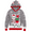 Grey, variant on Well Worn - Fa La La Llama Hood - Youth Girls - Funny Ugly Christmas Sweater
