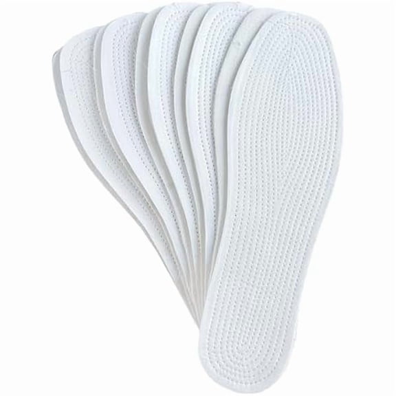 WEEKS Handmade Cotton Summer Insoles 5 Pair– No-Sock Comfort for Flats & Loafers | Barefoot Shoe Liners | Absorbent, Washable, Odor-Controlling Inserts | US Women 5 / Men 6.5 / EU 39