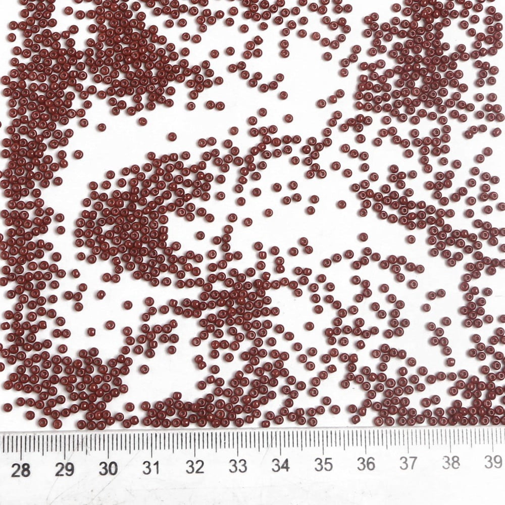 11/0 Grade A Round Glass Seed Beads Baking Paint Brown 2.3x1.5mm Hole: 1mm about 48500pcs/pound
