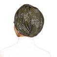 thumbnail image 4 of Avvexa Olive Drab Green Double Sided Women Head Wrap, Instant Pre-tied Turban, Chemo Gift, All Hair Cover, Breathable, 4 of 4
