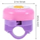 thumbnail image 2 of FELTECHELECTR timbres para bicicleta para niños, diseño de crisantemo, color rosa y morado., 2 of 7
