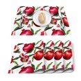 thumbnail image 2 of Fruit Red Pomegranate Leaf Kitchen Placemat Set Coaster Dining Table Mats Cotton Linen Pad Bowl Cup Mat Home Decor, 2 of 5