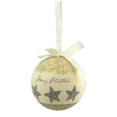 thumbnail image 2 of Northlight 6ct "Merry Christmas" and Stars Decoupage Shatterproof Ball Ornament Set 2.75" - Cream, 2 of 3