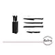 thumbnail image 4 of HUDSON | Set de 4 Cuchillos de Acero Inoxidable + Holder para Cocina, 4 of 5
