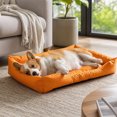 thumbnail image 5 of Linnome Cozy Oxford Cloth Pet Bed Water-Repellent Warm - All-Season Non-Stick Hair Cat Dog Bed with Grip Dots - Waterproof Fabric Pet Cushion for Indoor Small Cats Dogs, 5 of 7