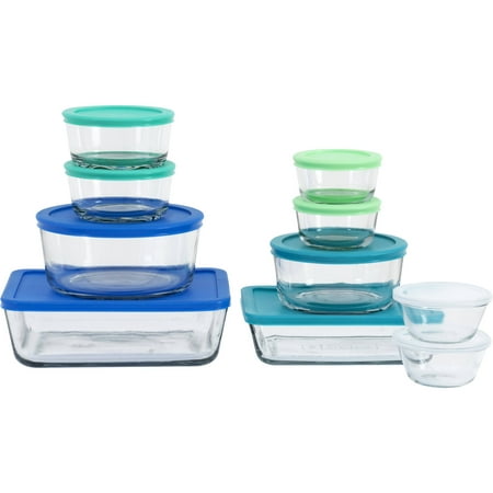 Anchor Hocking Bake and Store Clear Food Storage Glassware Set, 20-Piece Set