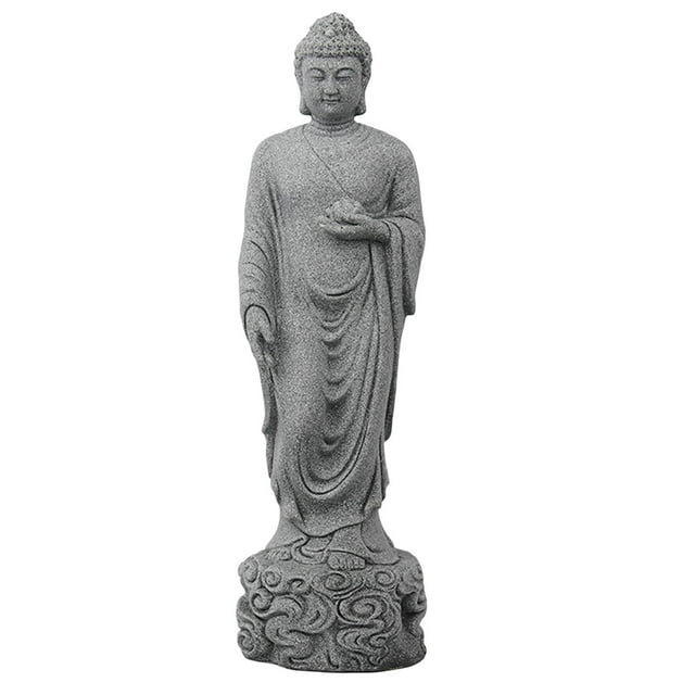 Estatuil pequeña de Buda, meditación, artesanía, para decoración del de sa de yoga del jardín del hogar