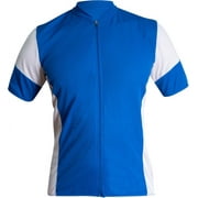 Schwinn Pro Full Zip Short Sleeve Cycling Jersey Blue Medium