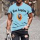 thumbnail image 1 of Tops para hombre, blusas y camisas de manga corta con cuello redondo para hombre, jersey informal con cuello redondo estampado para hombre, pantalones cortos deportivos para fitness, blusa de poliéste, 1 of 5