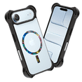 thumbnail image 1 of Mr. Gadgets Funda De Uso Rudo Para iPhone, Diseño Magnetico, Case Transparente De Acrilico Epoxi, Tecnología Ultra Bounce, Anti-caídas Compatible Con iPhone Air Color Negro Coral, 1 of 7