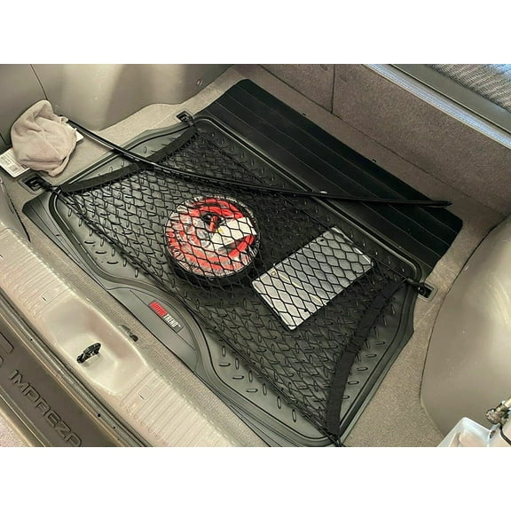 EACCESSORIES EA Trunk Organizer Cargo Net for Subaru Impreza Outback 1995-2023 – Floor Cargo Net for Hatchback – Premium Mesh Car Trunk Organizer Vehicle Carrier Storage – Compatible with Impreza