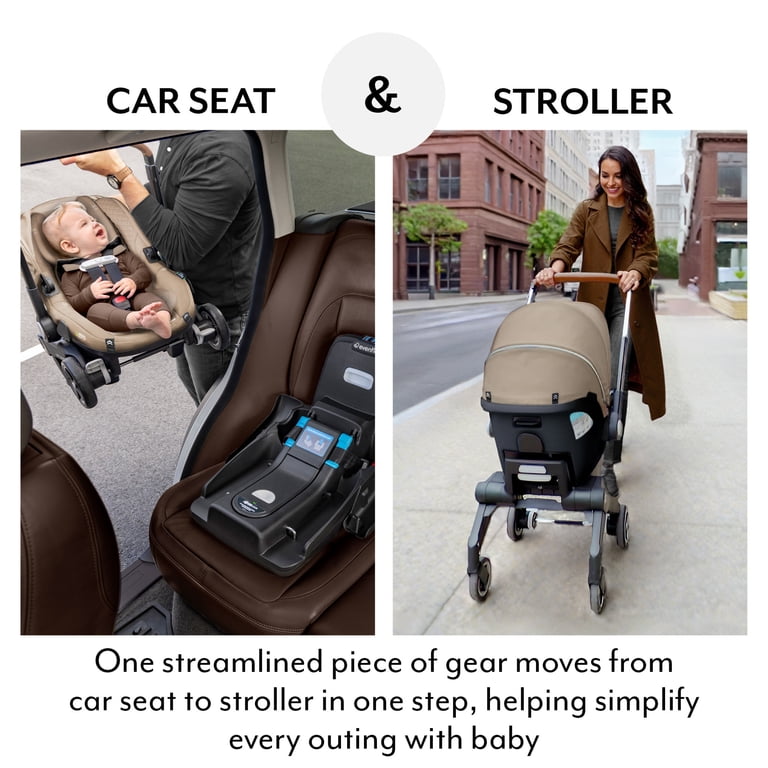 Evenflo Shyft DualRide Infant Car Seat Stroller Combo with Storage