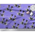 thumbnail image 3 of Soimoi Purple Cotton Voile Fabric Bow & Chinese Women Print Fabric by the Yard 42 Inch Wide, 3 of 3
