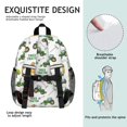 thumbnail image 5 of Tractor and Haystacks White Pattern Backpack for School, Cute School Bag with Adjustable Shoulder Straps and Padded Back, 15"x11.42"x5.5", 5 of 5