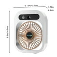 thumbnail image 3 of BCZHQQ Portable USB Air Cooler & Humidifier,3-Speed Adjustable,300ml Tank,1200mAh Battery,Quiet Operation,Ideal for Home Office,5.16x1.73x6.61in, 3 of 4