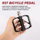 thumbnail image 3 of Pedal de bicicleta Pedal de bicicleta de montaña Negro Un par Pedal de eje universal de aleación de aluminio ultraligero Piezas de bicicleta de carretera Pedales antideslizantes de 9/16 pulgadas para carreras JM, 3 of 5