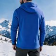 thumbnail image 5 of Men's Casual Jacket Asymmetric Zip Hooded Long Sleeve Slim Fit Going Out Jacket, 5 of 6