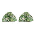 thumbnail image 2 of Yuarrent Ducha Gorros de baño Estampado de flores Impermeable Elástico Ajustable Gorro Largo Sombrero corto Accesorios de salón Banana tree Banano 2Conjunto, 2 of 6