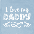 thumbnail image 3 of Inktastic I Love My Daddy with Hearts Baby Burp Cloth, 3 of 3