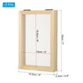 thumbnail image 2 of Unique Bargains 7'x5' Wooden Paper Making Screen Papermaking Mould Deckle Frame, Natural Color 2 Pack, 2 of 5
